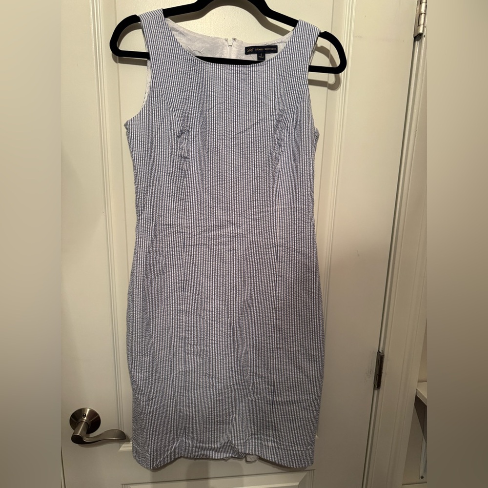 Brooks brothers seersucker dress size 6